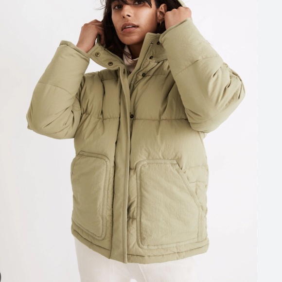 NWOT Madewell Holland Quilted Puffer Parka Coat Jacket Puffy - Picture 3 of 12